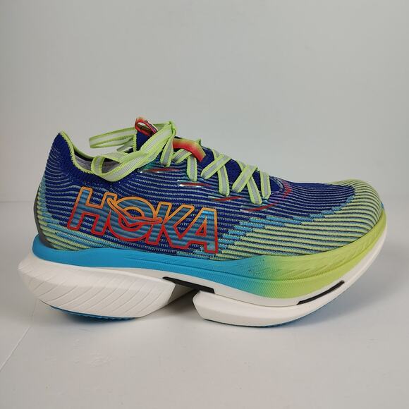 Hoka One One Cielo X1 Evening Sky/Lettuce athletic running shoes womens 7.5 - Picture 1 of 8